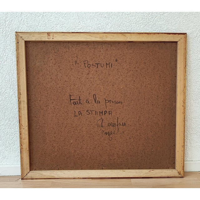 Angelo Donadoni, Postumi, 1990, Oil on Wood, Framed For Sale - Image 11 of 13