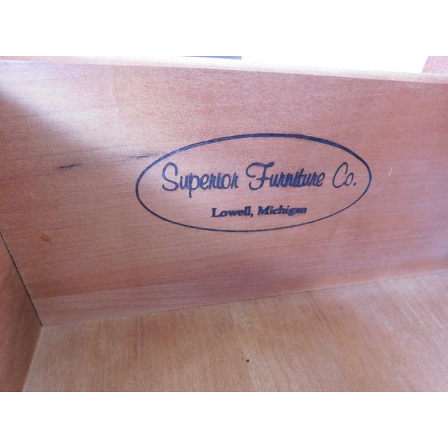 Wood Superior Furniture Co. Goddard Block Front Style Nightstands - A Pair For Sale - Image 7 of 18