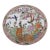 Famille Rose Macau Hand Painted Porcelain Plate Raised Exotic Bird Pattern 5058b For Sale
