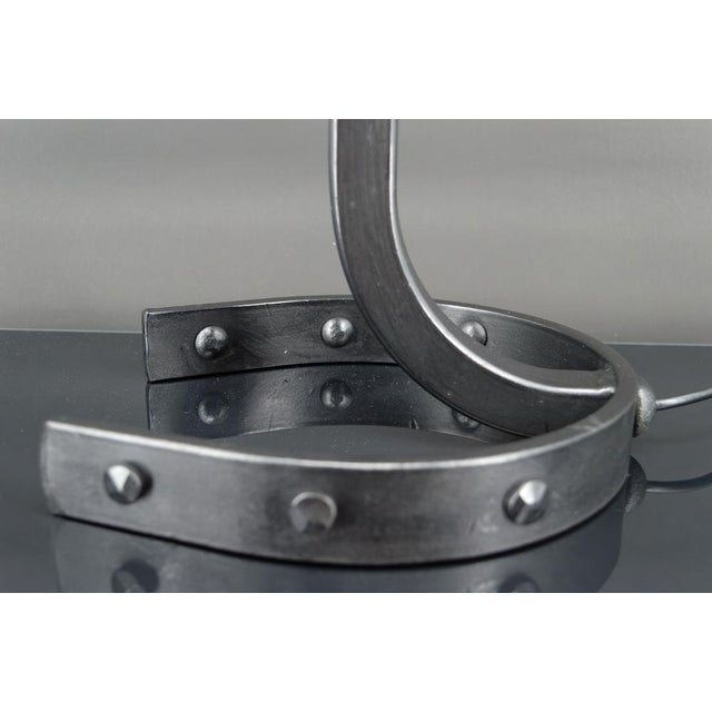 Wrought Iron Rooster Lamp by Jean Touret, 1950s For Sale - Image 11 of 16