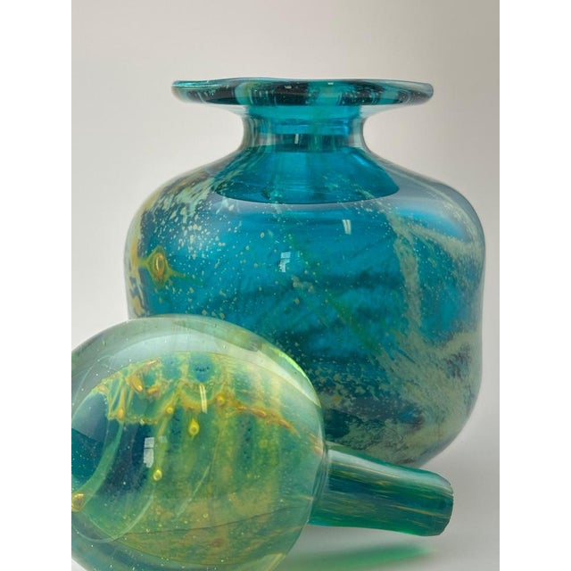 Gold Modern Glass Perfume Bottle by Michael Harris for Mdina, 1970s For Sale - Image 8 of 10