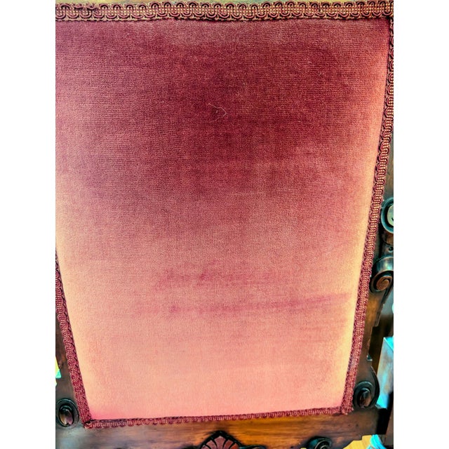 Pair of Renaissance 19th Century Carved Throne Armchairs For Sale - Image 11 of 11