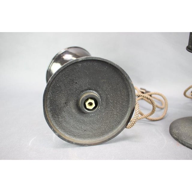 Industrial Adjustable Desk Lamps, Former Czechoslovakia, 1955, Set of 2 For Sale - Image 11 of 18