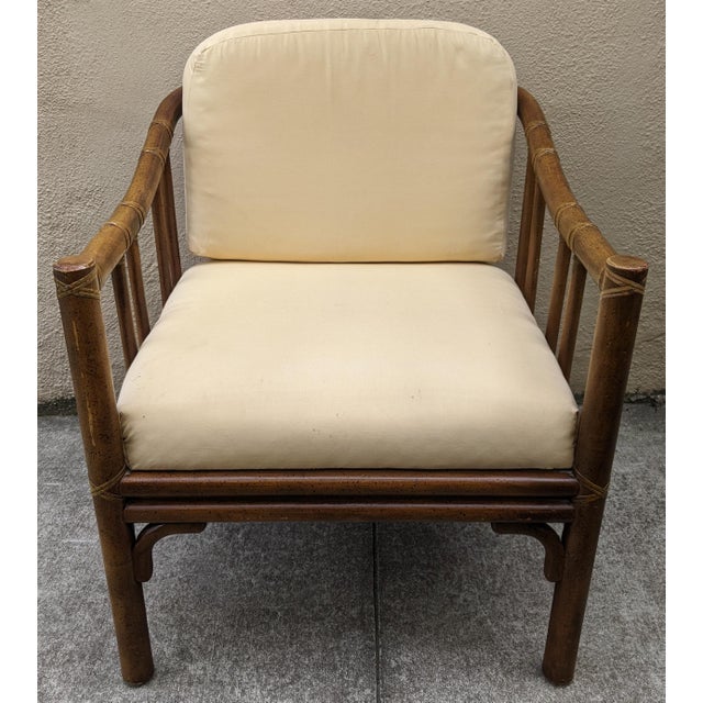 Vintage McGuire Bamboo Armchair Chairish