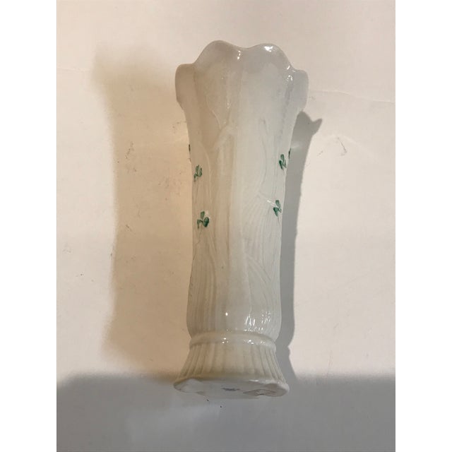 Vintage Irish Porcelain Belleek Flower Vase Chairish