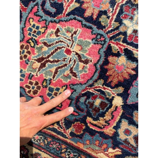 1940s Northeast Jewel Flora Rug 10 x 14 For Sale - Image 5 of 11