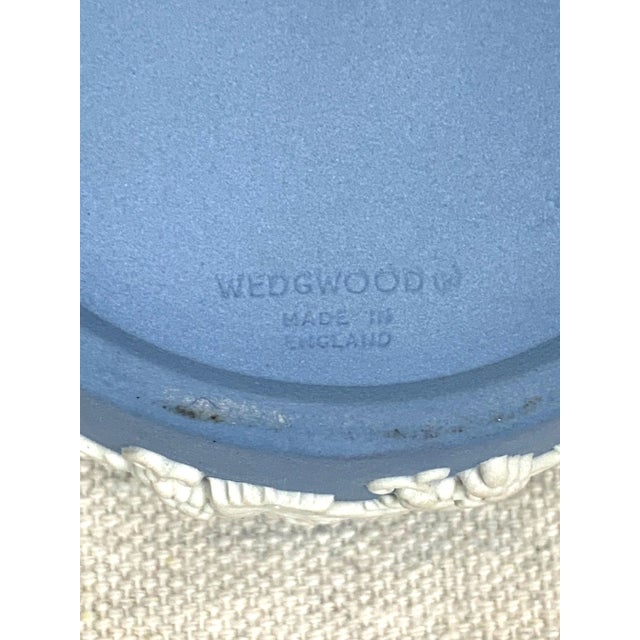 Blue Vintage Wedgwood Trinket Box For Sale - Image 8 of 9
