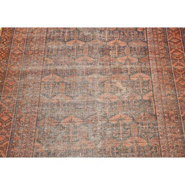 19th Century Hand-Knotted Afghan Gallery Rug in Allover Geometric Pattern For Sale - Image 16 of 18