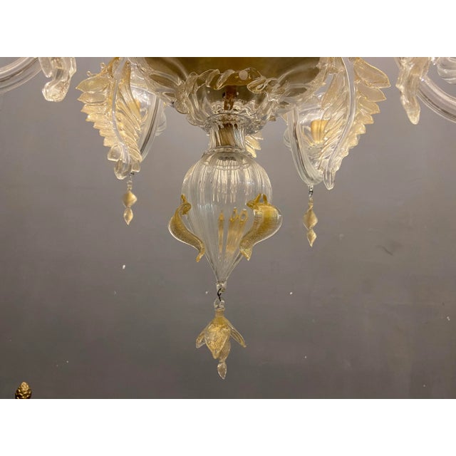 Italian Murano Glass Gold Chandelier by La Murrina For Sale - Image 15 of 18