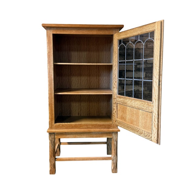 Henning Kjaernulf Henning Kjærnulf Carved Oak Cupboard, Denmark, 1960s, Attributed For Sale - Image 4 of 5