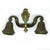 Goldenrod Eclectic Two-Armed Wall Lamp, Poland, 1950s For Sale - Image 8 of 8