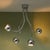 Silver Chrome-Plated Ceiling Light with 4 Flexible Arms by Goffredo Reggiani, Italy, 1970s For Sale - Image 8 of 8