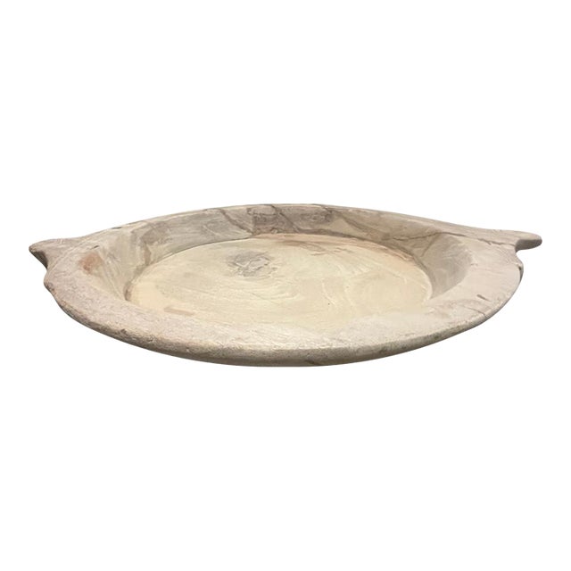 Vintage Wooden Parat Bowl For Sale