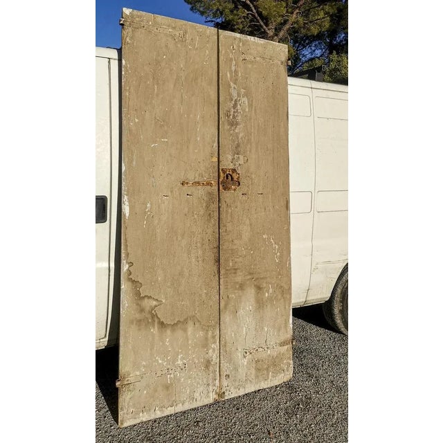 Two-Leaf Door with Original Lacquer, 1700s For Sale - Image 6 of 9