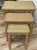 Late 20th Century Vintage Woven Wicker Nesting Tables, Set of 3 For Sale - Image 5 of 9