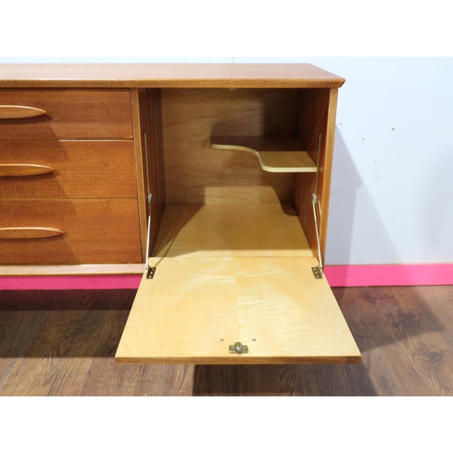 Mid-Century Modern 1960s Mid Century Modern Vintage Teak Credenza Sideboard For Sale - Image 3 of 14