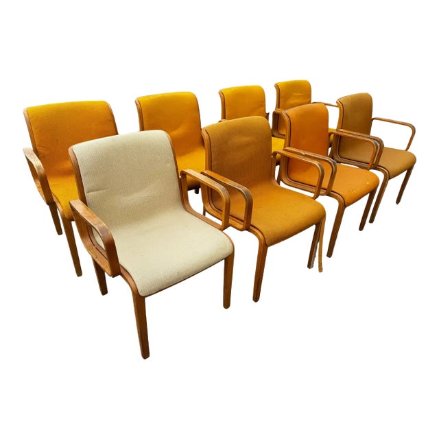 Mid 20th Century Attributed to Bill Stephens for Knoll Furniture Bentwood Armchair (Sold individually) For Sale