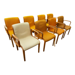 Mid 20th Century Attributed to Bill Stephens for Knoll Furniture Bentwood Armchair (Sold individually)