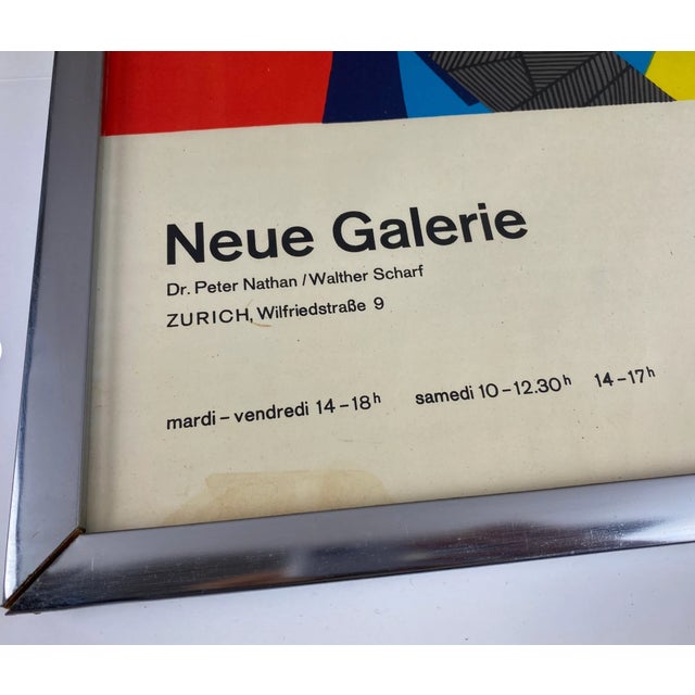 Paper 1969 Vintage Original Estève Neue Gallerie Modern Art Poster by Mourlot Studios For Sale - Image 7 of 9