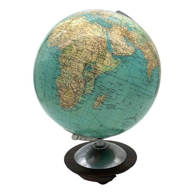 Terrestrial Globe Table Lamp from Columbus For Sale