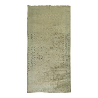 Zabihi Collection Pale Persian Gallery Size Rug For Sale