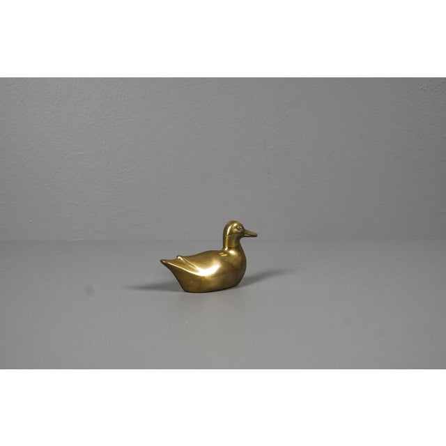 Small Brass Duck Hand Charm For Sale - Image 5 of 9