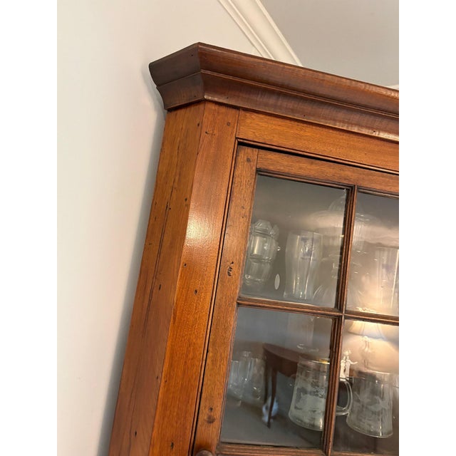 Antique Federal Corner Cupboard Cabinet For Sale - Image 9 of 18
