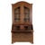 Antique Oak Secretary Desk with Glazed Display Cabinet and Brass Fittings, 1880 For Sale - Image 17 of 17
