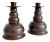 Scandinavian Hammered Copper Candle Holders, Mid-20th Century - A Pair For Sale