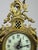 Metal French Ornate Brass Mantel Clock with Key For Sale - Image 7 of 16