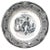 Antique French Creil & Montereau Black & White Transferware Plates - a Pair For Sale - Image 4 of 5
