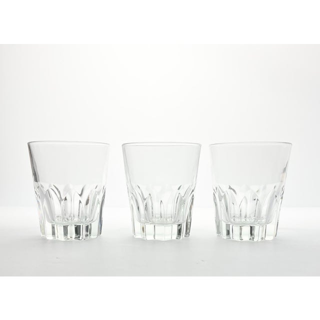 Italian 1980s Vintage Italian 3 Tumbler Old Fashioned Cocktail Glasses For Sale - Image 3 of 7