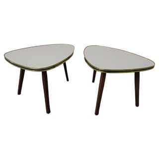 Mid-Century German Tripod Flower Side Tables, 1960s, Set of 2 For Sale
