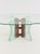 Vintage Postmodern Coffee Table with Corrugated Glass and Wooden Spheres, 1970s For Sale - Image 6 of 9