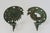 Vintage brass sun, moon & stars candle wall sconces. Made in Taiwan. Dated 1994. Minor age wear.