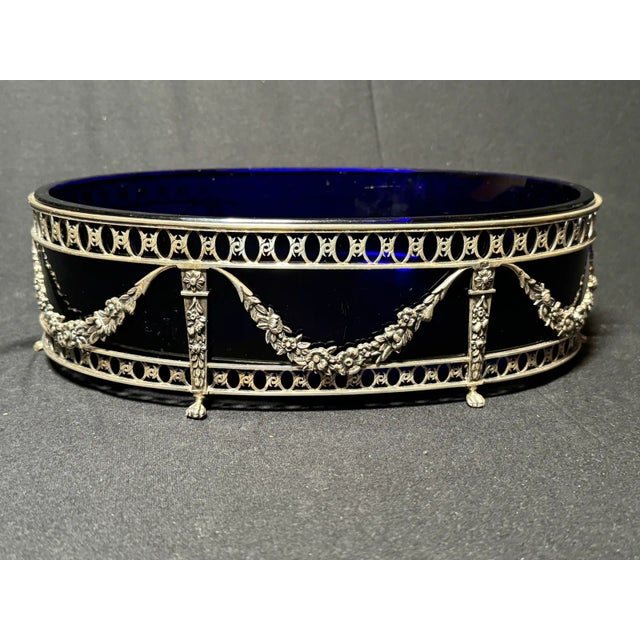 19thC Dutch P. Spoelstra Louis XVI Silver Jardiniere Bowl For Sale - Image 10 of 12