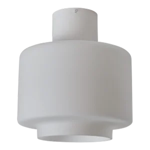 1960s Mauri Almari Opaline Glass and White Metal 'Ae 88' Ceiling Lamp for Itsu