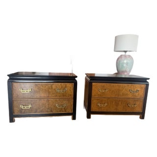 Late 20th Century Century Chin Hua by Raymond Sabota Chinoiserie Bedroom Chest Drawers, 2 Pieces For Sale