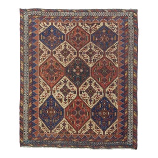 Antique Afshar Rug 5'3'' x 6'4'' For Sale
