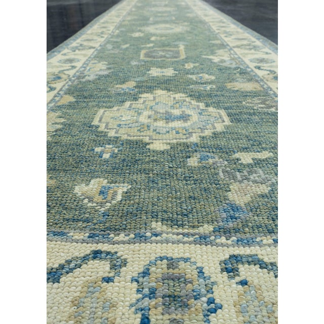 Early 21st Century Turkish Oushak Runner Rug 2'11" x 18' #18006 For Sale - Image 5 of 8