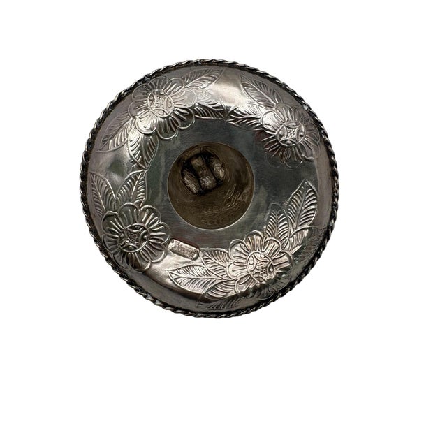 1940s 1940s Mexican Sanborns Sterling Silver Sombrero Trinket or Ring Dish For Sale - Image 5 of 6