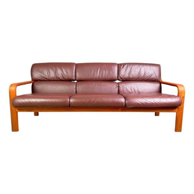 Mid-Century 3-Seater Sofa in Teak from L. Olsen & Son For Sale