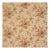 Schumacher Midsummer Hollyhock Fabric in Beige For Sale