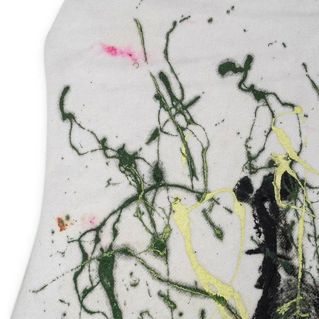 Purvis Young Purvis Young Signed Painting on Cloth For Sale - Image 4 of 7