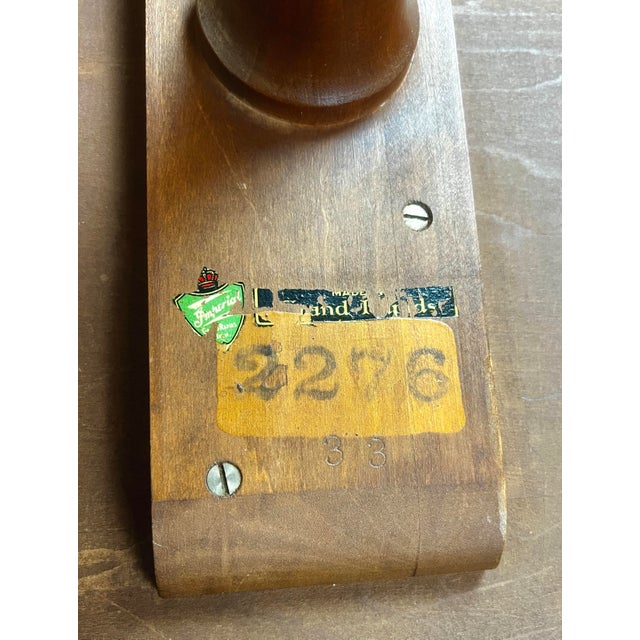 Imperial Grand Rapids Tripod Claw-Foot Lamp Table With Glass Insert, C. 1935–1950 For Sale - Image 10 of 12