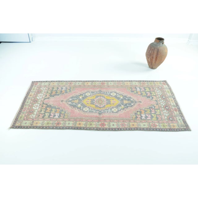 Vintage Oushak Anatolian Handmade Area Rug For Sale - Image 11 of 11
