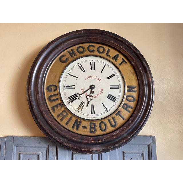 Vintage French Wall Clock from Guerin Boutron, 1930s For Sale - Image 12 of 12