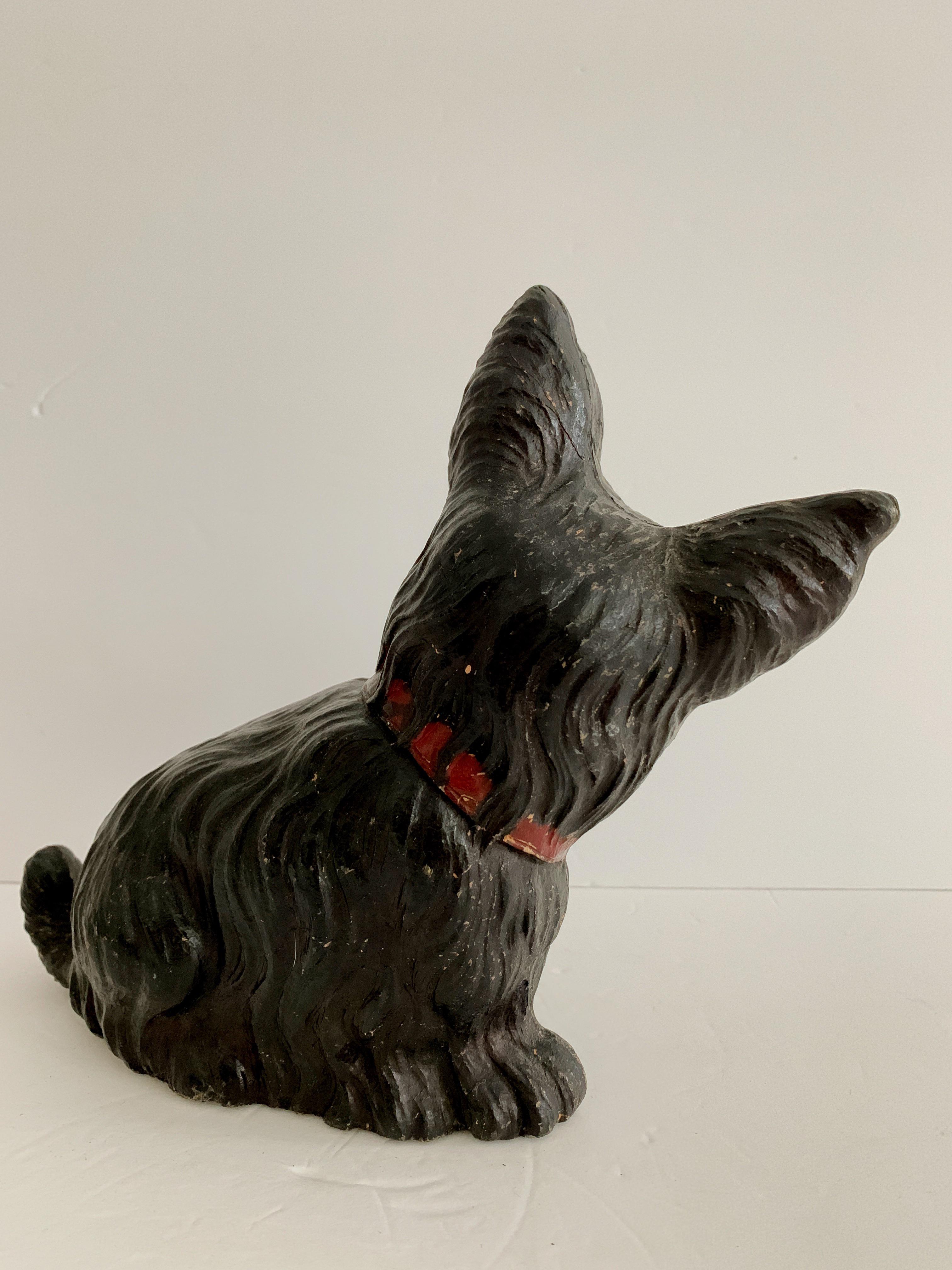 Mid Century Redware Scottish Terrier Schnauzer Dog Figurine Figurines Knick Knacks Art Collectibles Safarni Org