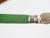 Green English Sheffield Fish Cutlery Service Green Handles in Original Fitted Box For Sale - Image 8 of 11