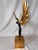 Metal Modern Gilded Winged Male Figure Sculpture on Gold Cube Base – 21” Tall For Sale - Image 7 of 11